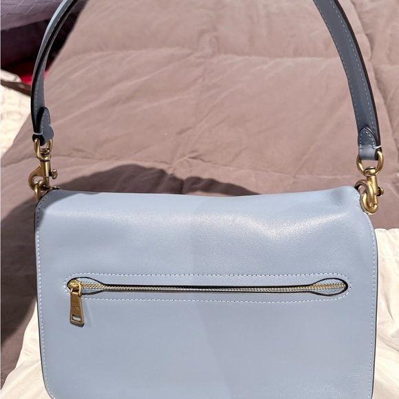 NWT Authentic Coach Chain Tabby bluebell with chain and leather straps - Picture 3 of 11